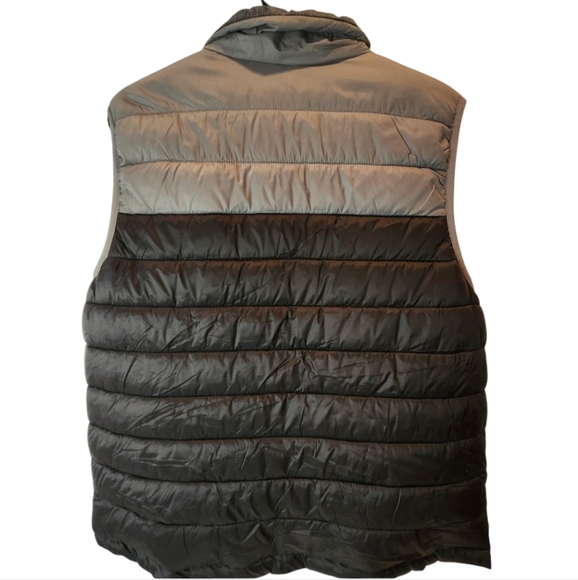 Boys Gray,black Puffer Vest - Picture 2 of 5